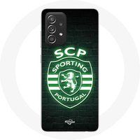 Maniacase Hoesje Samsung Galaxy A52 sportief portugal lichtgevende zwarte achtergrond