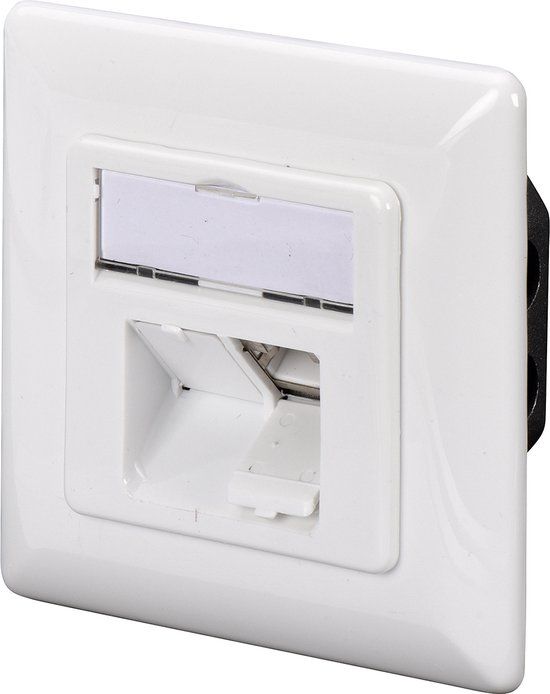 Digitus DN-9008-1 - CAT 6A NW OUTLETCLASS EA FLUSH HORI - RJ45 - Wit