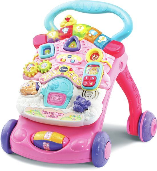 VTech Super Trotteur Parlant 2 En 1 Roze