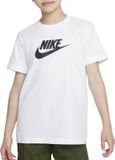 Nike Sportswear Shirt Junior - Maat 122 - Wit/Zwart