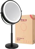 Fraay XXL Make Up Spiegel met LED Verlichting - 10x Vergroting - Zwart