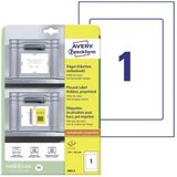 Avery Zweckform Avery Positioneer etiket voorbedrukt 220x160mm 5 vel 1 etiket per vel 3-talig