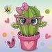 Diamond Dotz Pretty In Pink Cactus