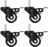 vidaXL Zwenkwielen 32 stuks met remmen 50 mm