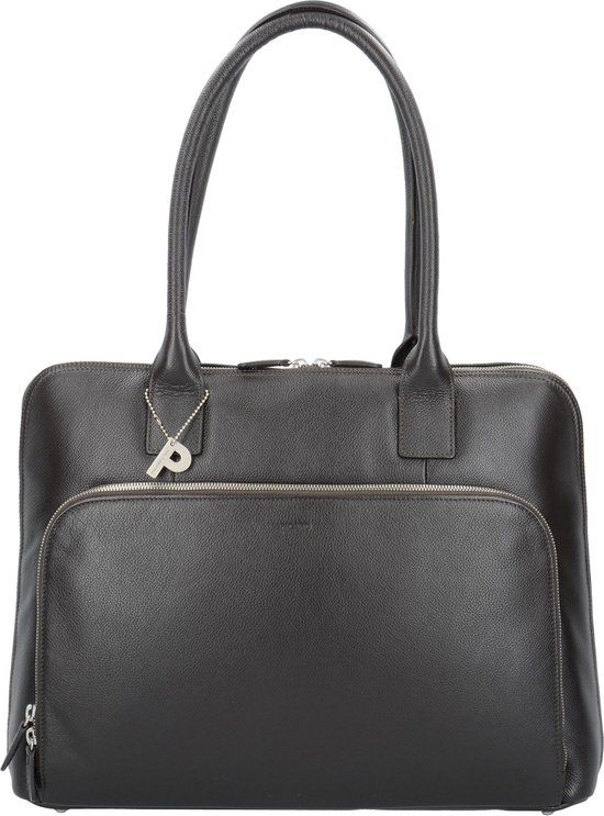 Picard Milano Schoudertas Dames Bruin Leer 14 inch Laptopvak