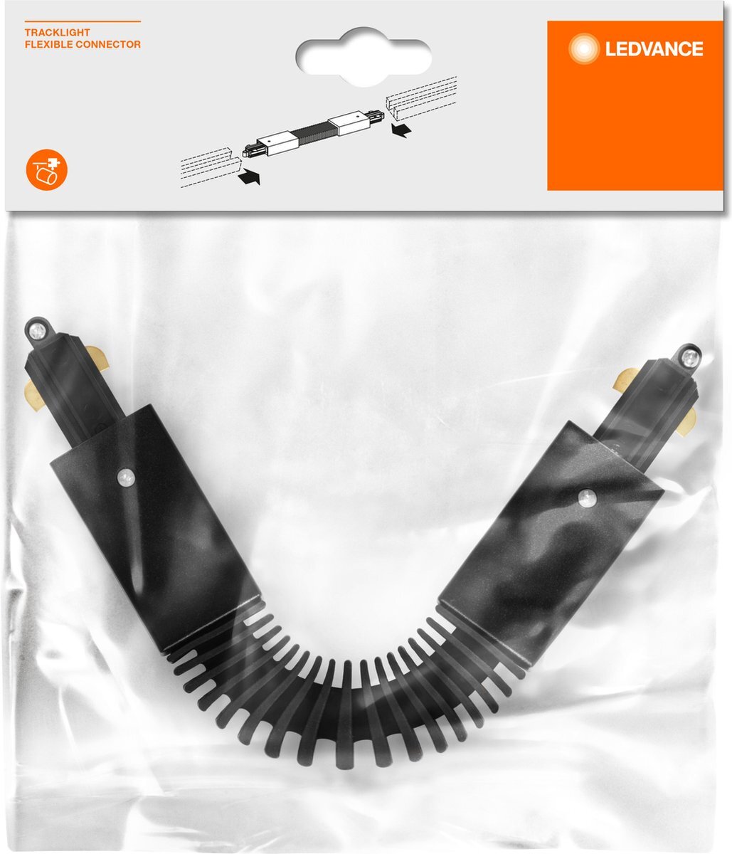 Ledvance TRACKLIGHT flexibele connector, zwart, optioneel