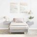 Prolenta Maison Exclusive - Bedframe, grijze Sonoma afwerking, 203 x 93 x 25 cm, houtvezel