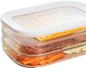 Ibenzoa® Set de boîtes de conservation pour réfrigérateur - 3 pièces, évite le plastique à usage unique