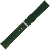 Morellato PMX072BOLLE18 Basiscollectie Horlogeband - 18mm Groen Leer Unisex