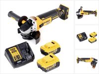 DeWalt DCG 405 M2 meuleuse d'angle sans balais 18V 125mm + 2x batterie 4.0Ah + chargeur