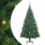 vidaXL Kunstkerstboom Groen 180 cm PVC en Staal en Kunststof