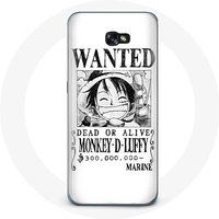Maniacase Hoesje voor Samsung Galaxy A3 2016 Manga uit één stuk Witte zoek poster
