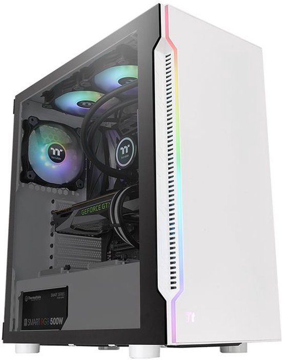 Thermaltake H200 TG Snow RGB - Wit