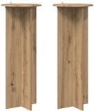 vidaXL Plantenstandaard 2 stuks Artisanaal eiken Ø40 x 100 cm