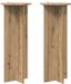 vidaXL Plantenstandaard 2 stuks Artisanaal eiken Ø40 x 100 cm