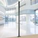 Sans marque Barre pour supports de bras de moniteur TV PC - 80 cm | Acier Noir - Longueur 800 mm - Incluant support de pince en forme de V