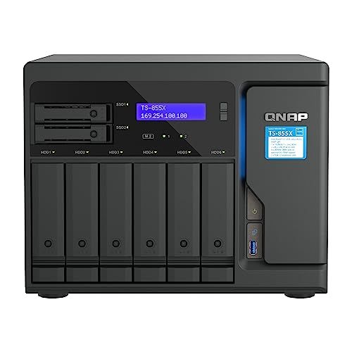 Qnap TS-855X-8G | 8-Bay, Intel Atom 8-Core, PCIe Gen3, 10 Gigabit NAS