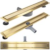 REA Neox Pro - Lineaire Afvoer - Geborsteld Goud - 700 - 74x11x6,5cm