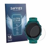 Savvies Screenprotector voor Garmin Forerunner 170 Music - Folie Beschermfolie transparant 18 Stuks
