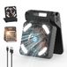 Smiling Shark Campingventilator, led, 6000 mAh, USB-oplaadbaar, draagbaar, tentventilator, licht, 4 snelheden en 3 timers, 90 graden, opvouwbaar, draadloos, zonne-led-campingventilator met powerbank