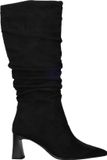 Tamaris - Dames - Zwarte Klassieke Laarzen - Boven de knie - Blokhak - 5-7 cm