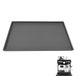 Sans marque Machine à café Tapis - Dessous de cuisine - Protéger le plan de travail - Bord surélevé - 48 x 30 cm - Gris