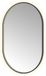 Hotbath &More Miroir Miroir ovale à LED - Ovale - 120 x 80 cm - Noir brossé PVD