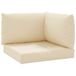 VidaXL Palletkussen Beige