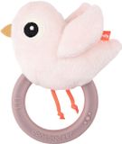 Done by Deer Hochet avec anneau de dentition Birdee Rose - Unisexe