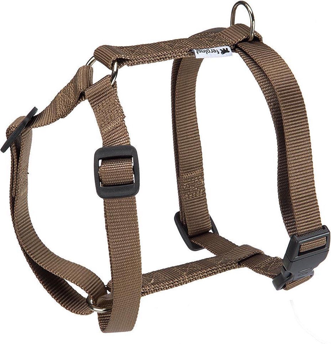 Ferplast Hondentuigje Champion - 50 tot 82 cm - Nylon - Bruin