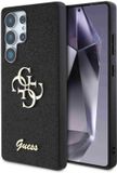 Guess 4G Metal Logo Glitter Backcover Samsung Galaxy S25 Ultra Noir