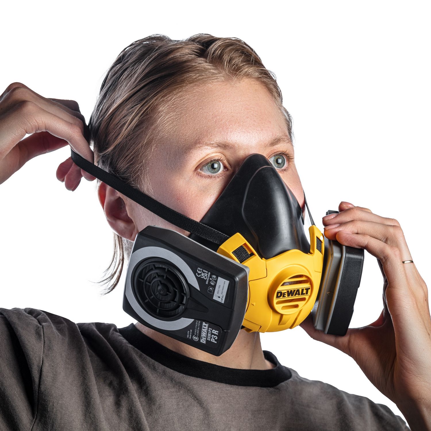 DeWALT Lichtgewicht halfgelaatsmasker met P3 filters - Maat M