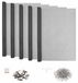 Couvercle de puisard avec clips 5 pc 70 x 190 cm Fibre de verre Gris
