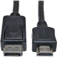 Eaton Tripp Lite DisplayPort to HDMI Adapter Cable (M/M), 6 ft. (1.8 m) - Black