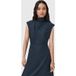 AllSaints Robe Rayanna Bleu Collégial