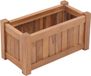 vidaXL - Plantenbak - verhoogd - 50x25x25 - cm - massief - teakhout
