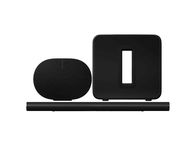 Sonos Arc Ultra Soundbar + Sub 4.0 Subwoofer 2 Era 300 Multiroom-speaker Zwart Audio Bundle