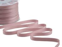 Furlanis - Dubbelzijdig satijnen lint, Italiaanse stof - oudroze, 10 mm x 25 m