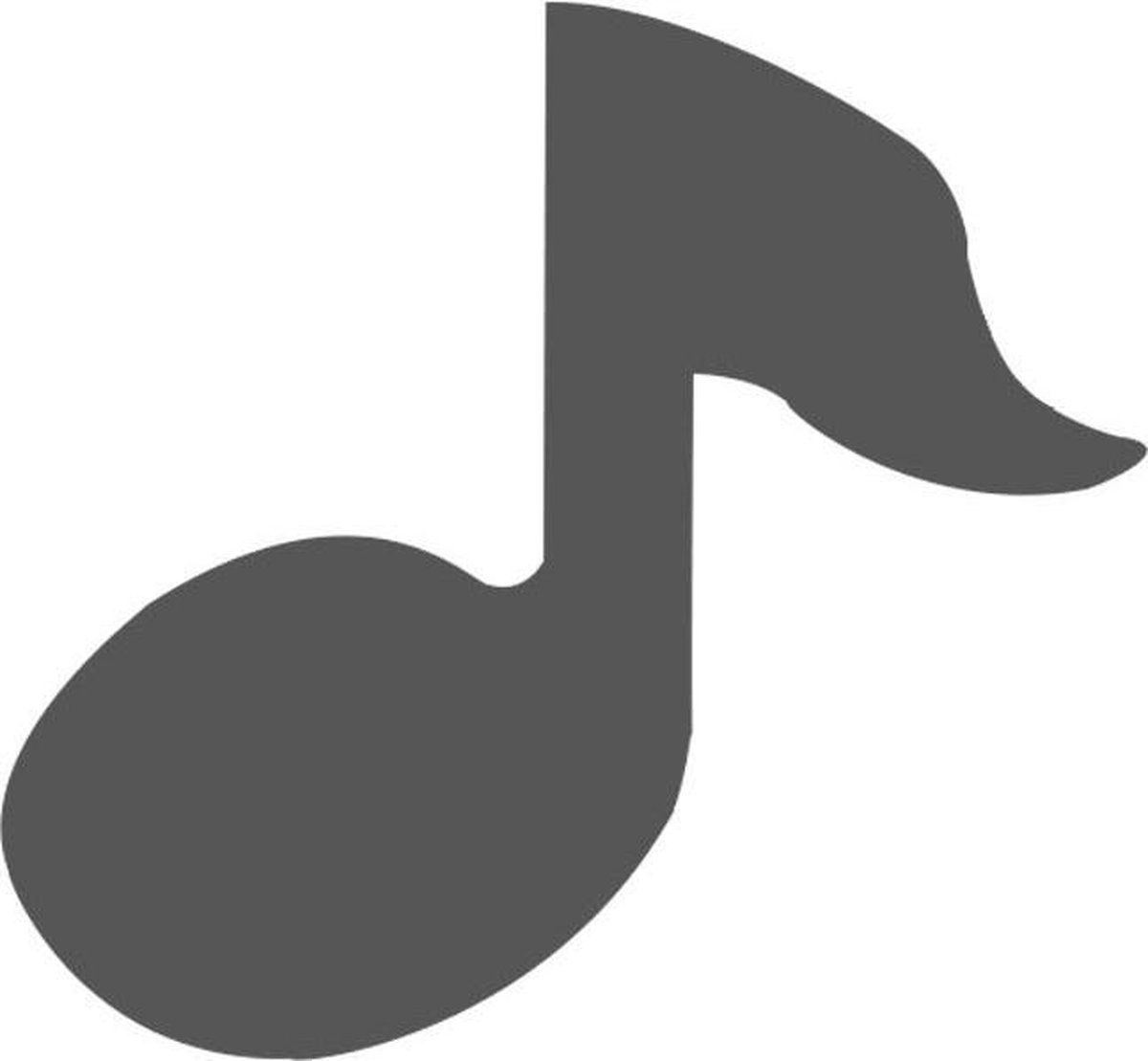 Vaessen Creative Figuurpons Small Muzieknoot Ø1,5cm - wit