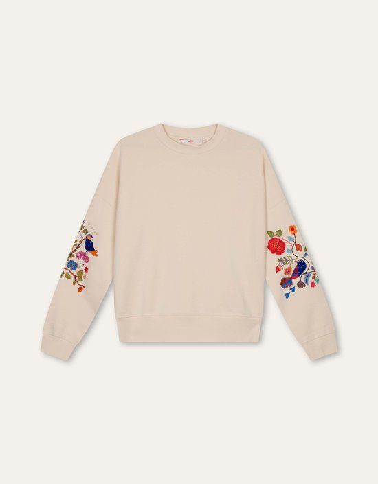 Oilily Harper Sweat L/S Crew Top Wit S