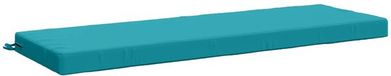 vidaXL Bankkussen SOEST 100% Polyester Turquoise 150 x 50 x 8 cm