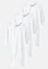 Next - Set van 3 babypyjama's zonder voetjes - Unisex - Wit - 100% Katoen - Lange mouw - Rits