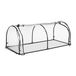 Relaxdays Kweekkas met deur, foliekas, HBD: 50 x 130 x 60 cm, plantenkas in tunnel-vorm, PVC, transparant/zwart