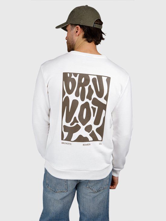 Brunotti Bronson Sweater Snow Heren 100% Katoen Regular Fit XXL