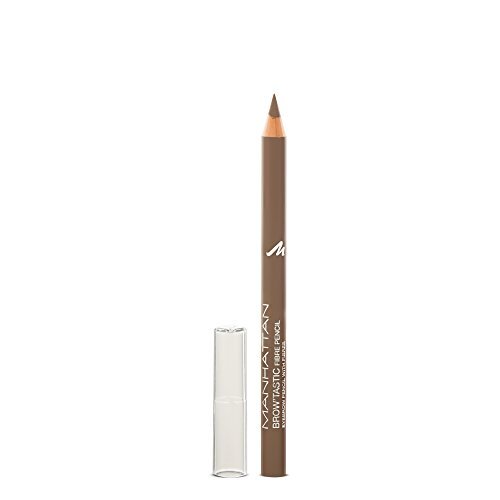 MANHATTAN Brow'Tastic Wenkbrauwpotlood, lichtbruine wenkbrauwpotlood met vulende vezels voor dichter werkende, gedefinieerde wenkbrauwen, kleur Light 001, 1 x 1,1 g