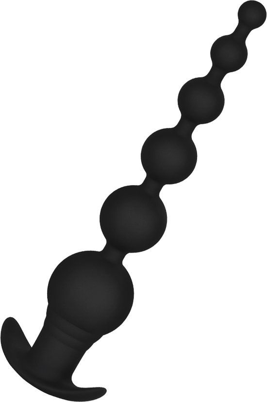 EIS Anale vibrator met bolvormige structuur, 20,5 cm, Zwart