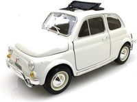 Bburago Fiat 500 L 1968 Geel Metaal 1:18