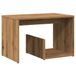 VidaXL Bijzettafel eiken ambachtelijk 59x36x38 cm bewerkt hout