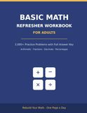 Basic Math Refresher Workbook for Adults
