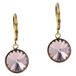 Otazu gold plated oorbellen met Swarovski kristallen Blossom